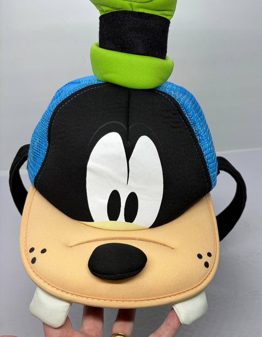 Disney Parks Goofy Face & Ears Mesh Foam Adult Baseball Cap Hat NWT